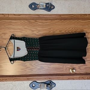 Vintage Alpine House International Bavarian Dirndl Dress